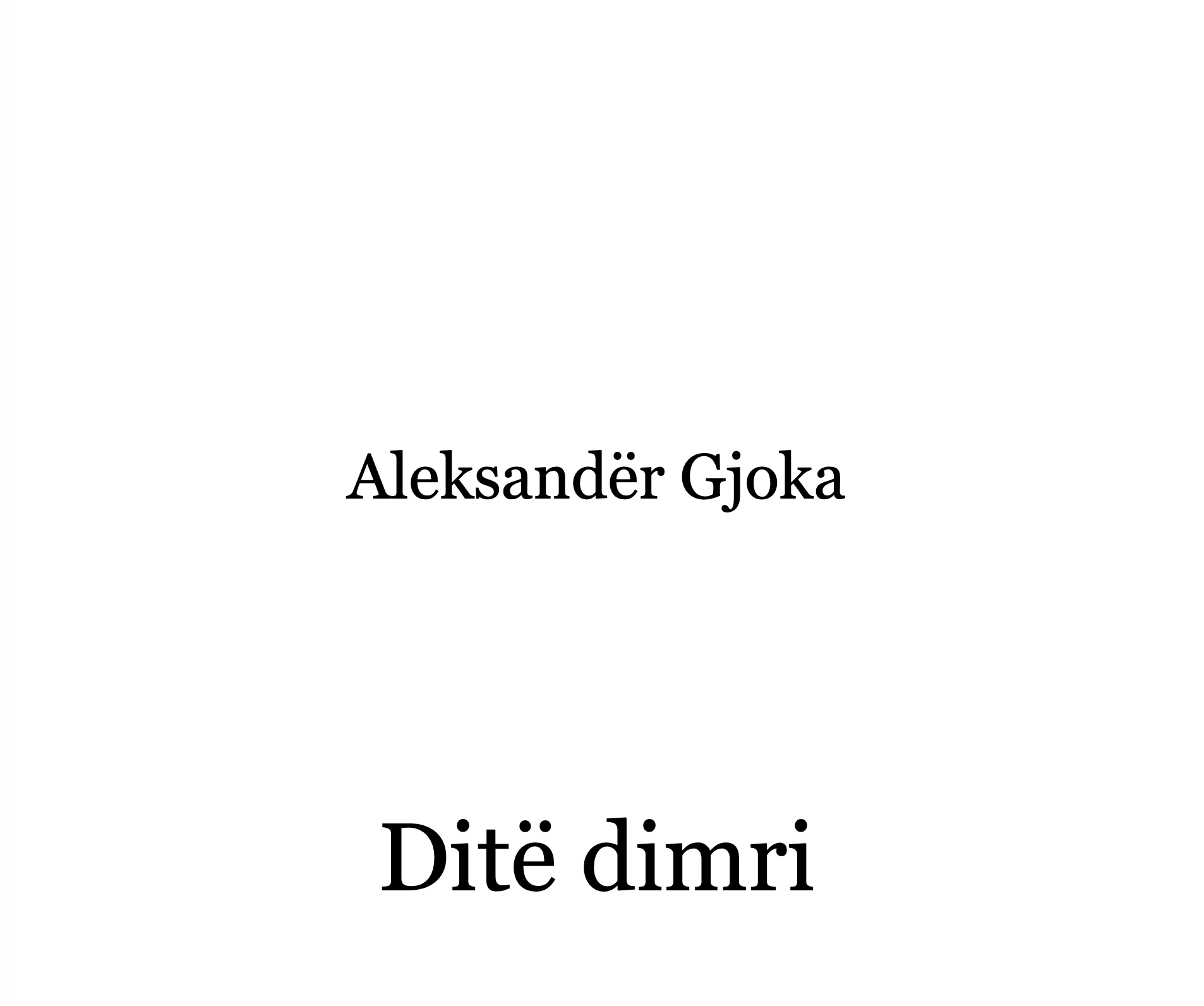 Ditë dimri, Albanian Guitar Sheet Music (Digital PDF Download)