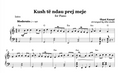 Kush të ndau prej meje, Albanian Piano Sheet Music
