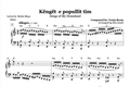 Këngët e Popullit Tim – Albanian Folk Piano Sheet Music PDF