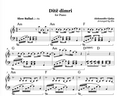 Sheet music for 'Dite dimri' arranged by Elis, featuring musical notation and chords.