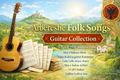 Guitar collection with Albanian folk songs on a scenic background
