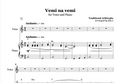 Vemi na vemi | Piano & Voice Sheet Music