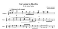 Ne bankat e shkolles, Albanian Guitar Sheet Music