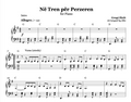 Sheet music for 'Né Tren pèr Perzeren' arranged by Elis, with piano notation and key changes.