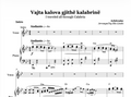 Vajta Kalova Gjithë Kalabrinë | Piano & Voice Sheet Music