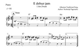 E dehur jam, Albanian Piano Sheet Music