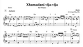 Xhamadani Vija Vija, Albanian Piano Sheet Music