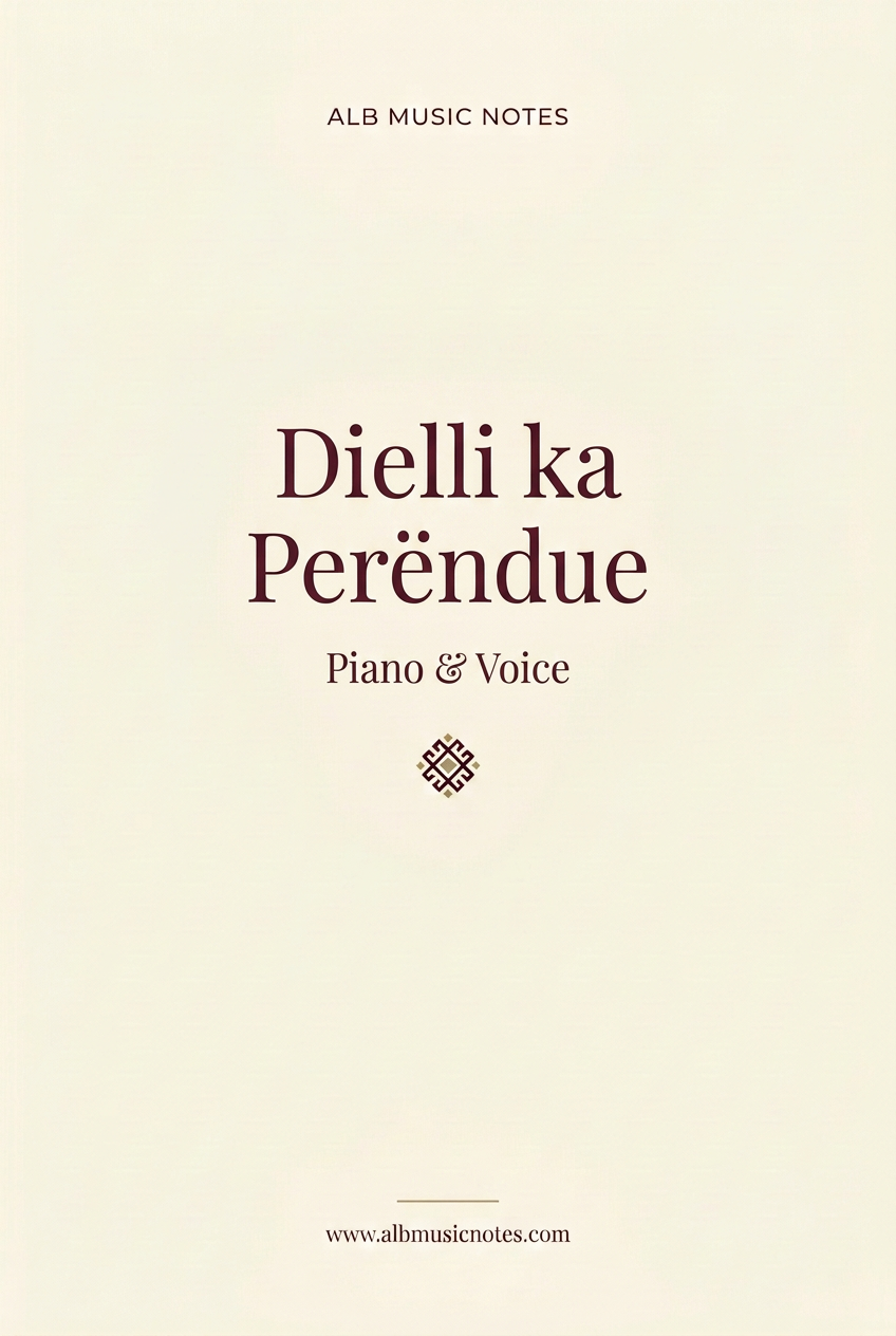 Dielli ka Perëndue title page