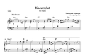 Kacurrelat, Piano sheet + Chords - Alb Music Notes