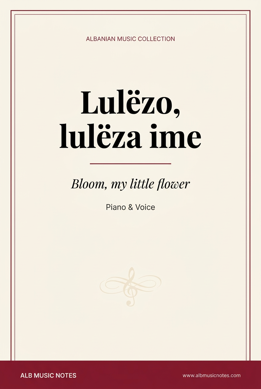 Lulëzo, lulëza ime title page