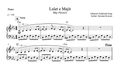 Lulet e majit, Piano sheet + chords - Alb Music Notes
