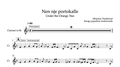 Nen nje portokalle, Clarinet Sheet Music - Alb Music Notes
