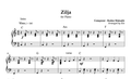 Zilja, Piano sheet + chords - Alb Music Notes