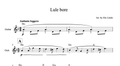 Lule bore, Guitar sheet + chords - Alb Music Notes