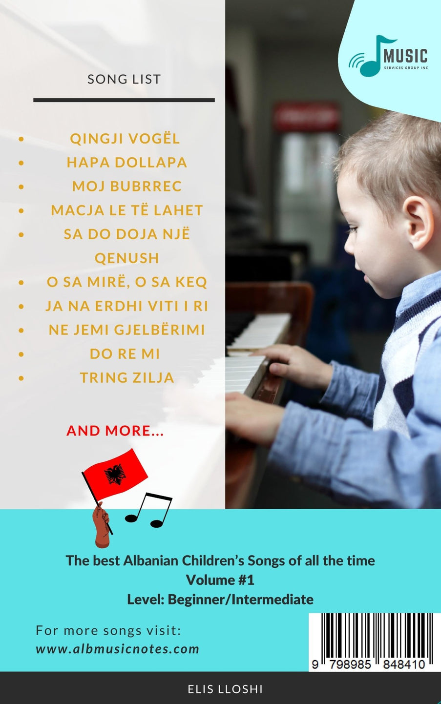 The Ultimate Albanian Music Children's Pianobook - Alb Music Notes